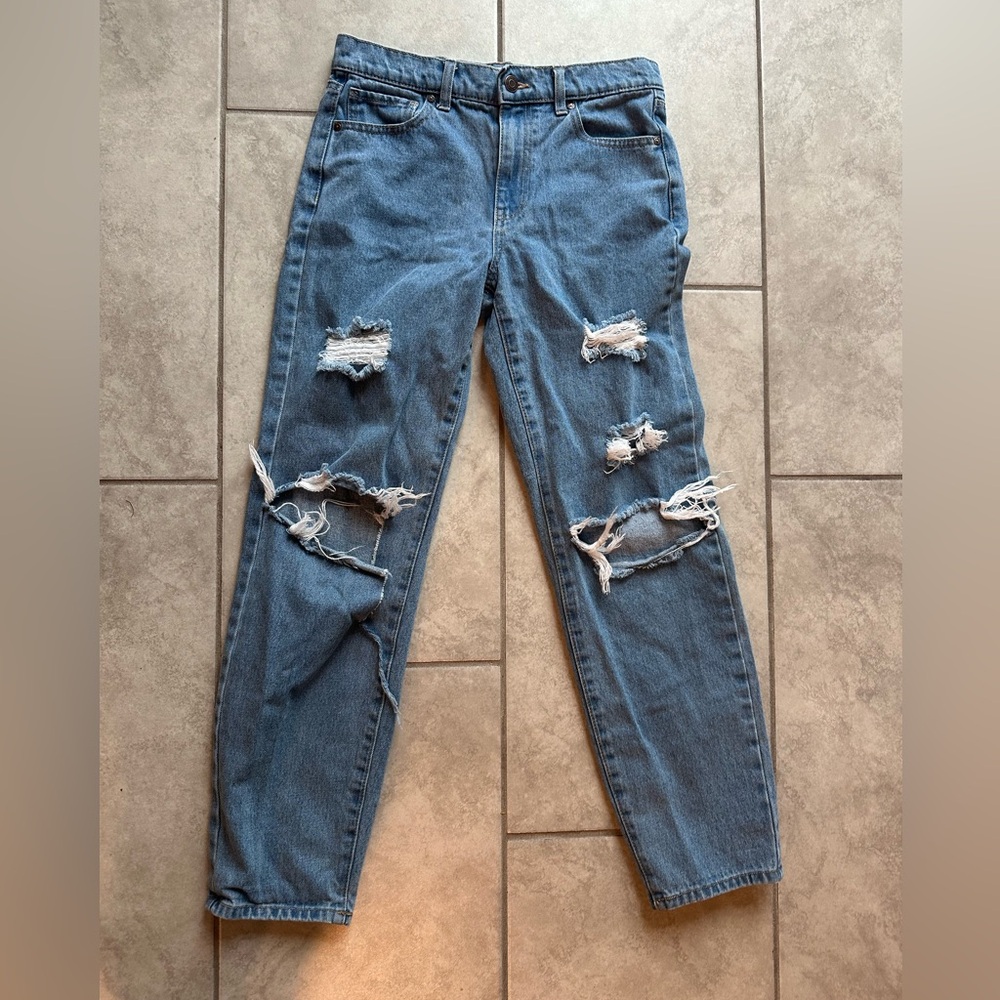 RSQ Light Blue Distressed Boyfriend Jeans